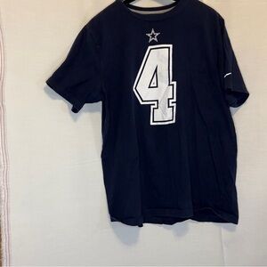 Dak Prescott Dallas Cowboy Men's Black Graphic T-Shirt